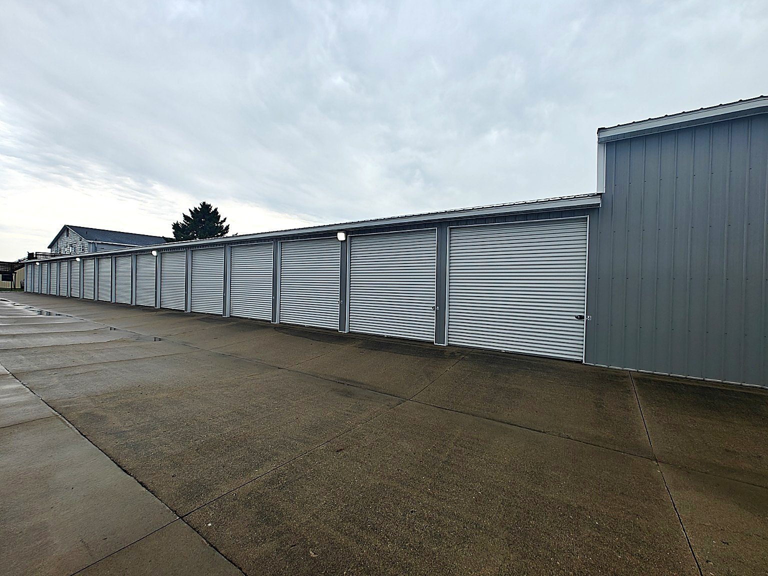 Erwin Drive storage unit row at BB Storage LLC